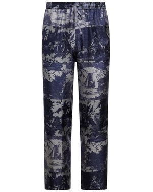 Pierre Louis Mascia Straight Trousers - Blue