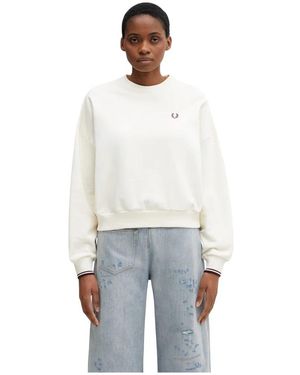 Fred Perry Sweatshirts - Weiß