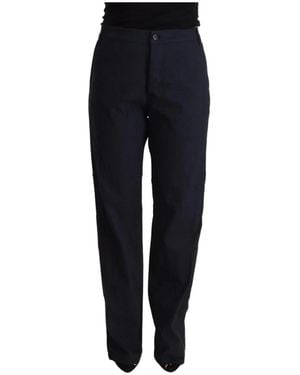 Exte Logo Detail Tapered Broek - Blauw