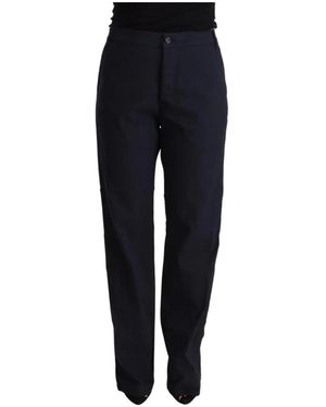 Exte Logo Detail Tapered Broek - Blauw