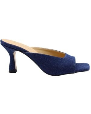 CTWLK Heeled Mules - Bleu