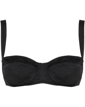 Dolce & Gabbana Satin Balconette Bh - Schwarz
