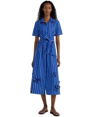 Saloni Shirt Dresses - Azul