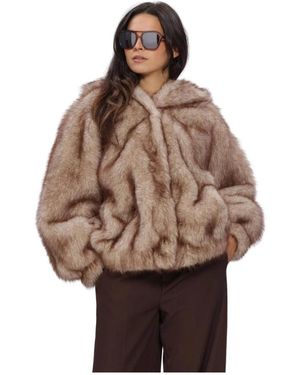 Studio AR by ARMA Hailey Long Faux Mink - Braun