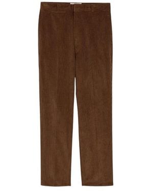 Ami Paris Straight Trousers - Marrone