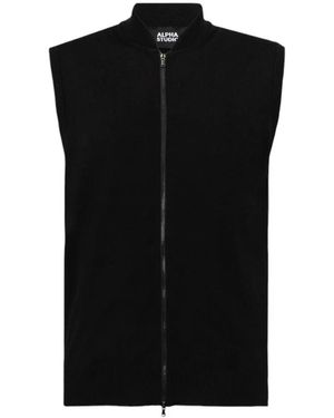 Alpha Studio Jassen ,Zwart ,College Zip Hoodies