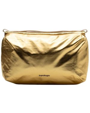 Topologie Tassen ,Geel ,Polyester Bottle Sacoche Large - Metallic