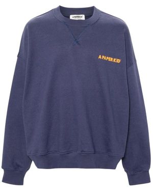 A PAPER KID Sweatshirts - Blue