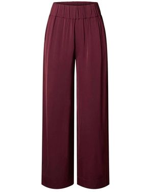 SELECTED Laurina Wide Broeken - Rood
