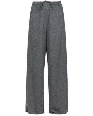 Tela Weite Sweatpants Mit Elastischem Bund - Grau