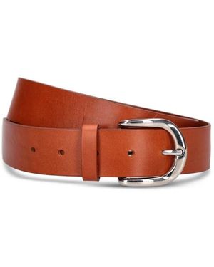 Isabel Marant Natürliches Leder Gürtel Mit Logo - Rot