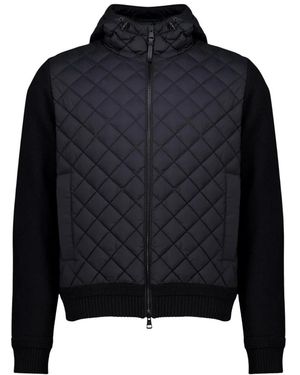 Moncler Woll-Kaschmir-Strickjacke - Blau