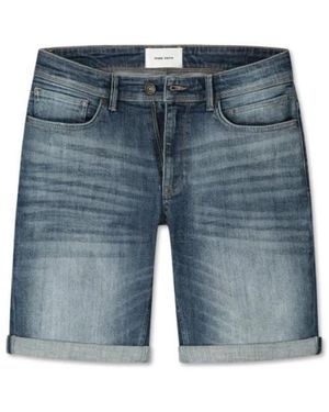 Pure Path Slim Fit Dunkelblaue Shorts