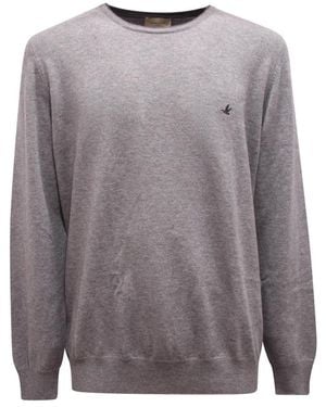 Brooksfield Round-Neck Knitwear - Grey
