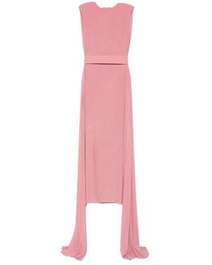 Solace London Pfingstrosa Plissiertes Ärmelloses Kleid - Pink