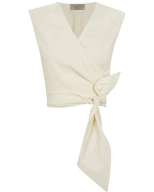 Cortana Sleeveless Tops - White