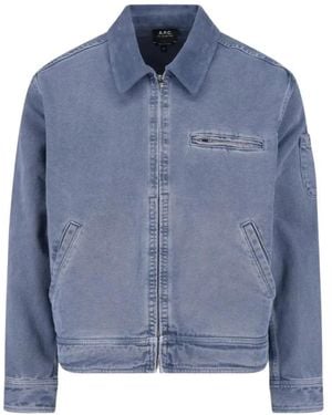 A.P.C. Jassen ,Blauw ,Denim Denim Jacket