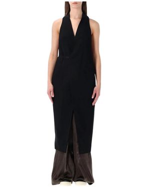 Rick Owens Jassen ,Zwart ,Katoen Sl Cyclops Jas