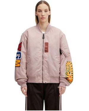 A Bathing Ape Shark Ma-1 Bomberjack - Roze
