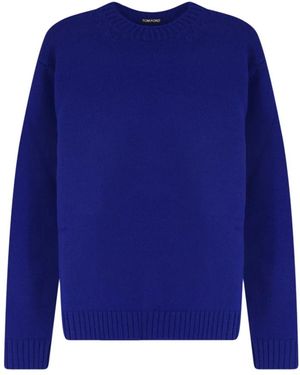 Tom Ford Round-Neck Knitwear - Blu