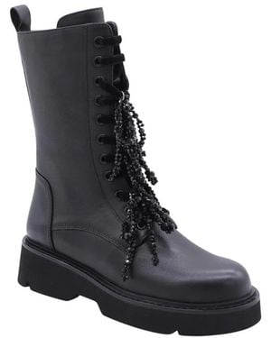 Tosca Blu Lace-Up Boots - Black