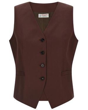 Alberto Biani Waistcoats - Brown