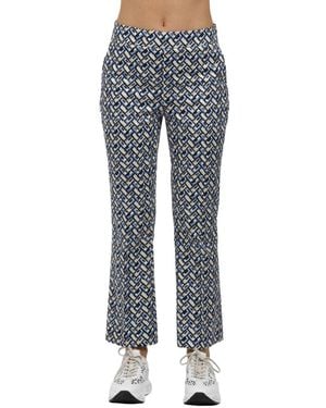 Via Masini 80 Wide Trousers - Blue