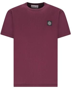 Stone Island T-Shirts - Purple