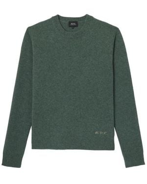 A.P.C. Round-Neck Knitwear - Green
