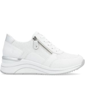 Remonte Witte Casual Gesloten Sneakers