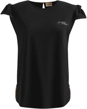 Alviero Martini 1A Classe Zeitloses Schwarzes T-Shirt Mit Einzigartigen Details