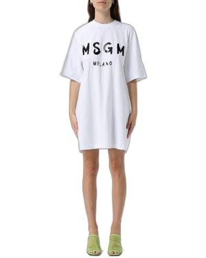 MSGM Short Dresses - Bianco