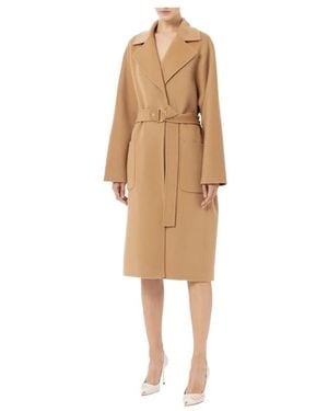 Elisabetta Franchi Belted Coats - Neutre