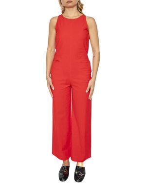 Thinking Mu Jumpsuits & Playsuits ,Rood ,Katoen Adriana Jumpsuit