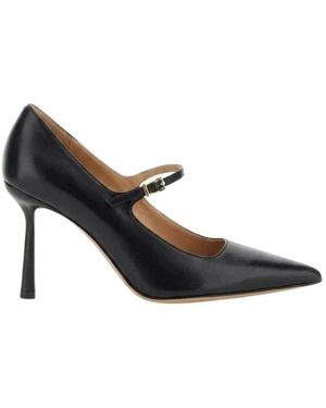 CafeNoir Schoenen ,Zwart ,Leer Nappa Decolleté Met Bandje