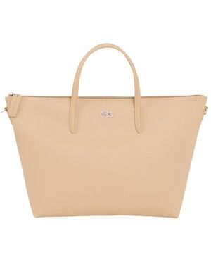 Lacoste Tassen ,Bruin ,Small L.12.12 Concept Tote - Naturel