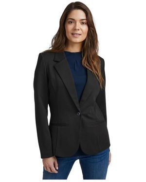 Fransa Notched Lapel Blazer - Zwart