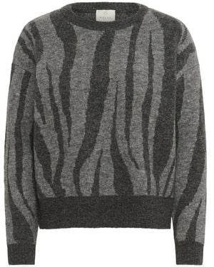 Kaffe Round-Neck Knitwear - Gris