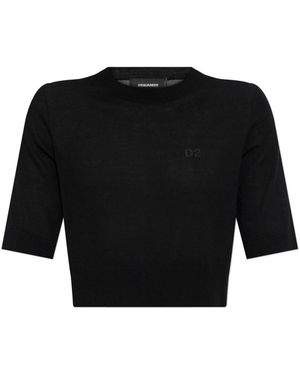 DSquared² Round-Neck Knitwear - Negro