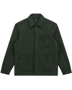 Xacus Overhemden ,Groen ,Wol Jacket-Shirt