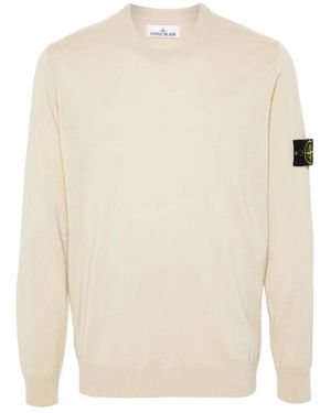 Stone Island Round-Neck Knitwear - White