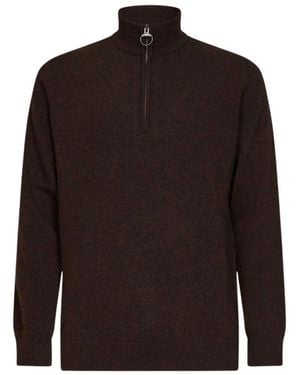 Barbour Holden Half Zip - Bruin