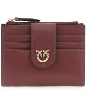 Pinko Accessoires ,Rood ,Leer Multifunctionele Portemonnee