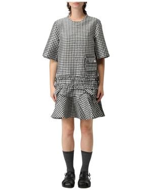Ganni Short Dresses - Gray