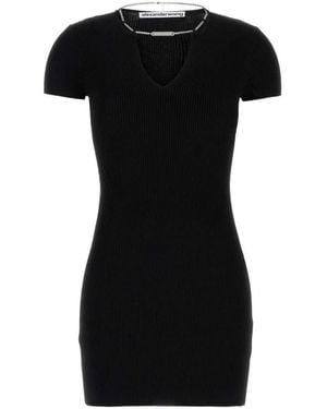 Alexander Wang Schwarzes Viskose-Minikleid