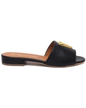 Via Roma 15 Sliders - Black