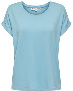 ONLY Korte Mouw T-Shirt Regular Fit - Blauw