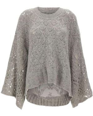 Maurizio Mykonos Round-Neck Knitwear - Grey