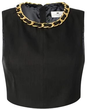 Elisabetta Franchi Sleeveless Tops - Black