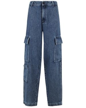 Erika Cavallini Semi Couture Loose-Fit Jeans - Azul